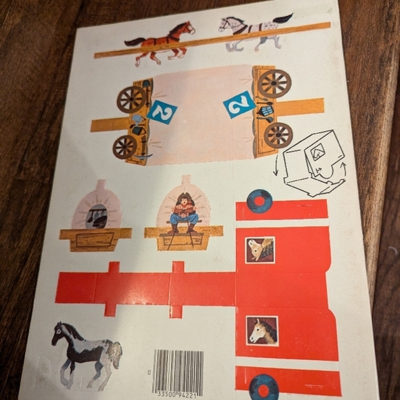 Vintage 1978 Tiny Western Rodeo paper craft Press-Out Book a Whitman book - Picture 6 of 8